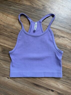 Zenana Purple Crop Top